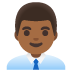 man office worker, medium-dark skin tone